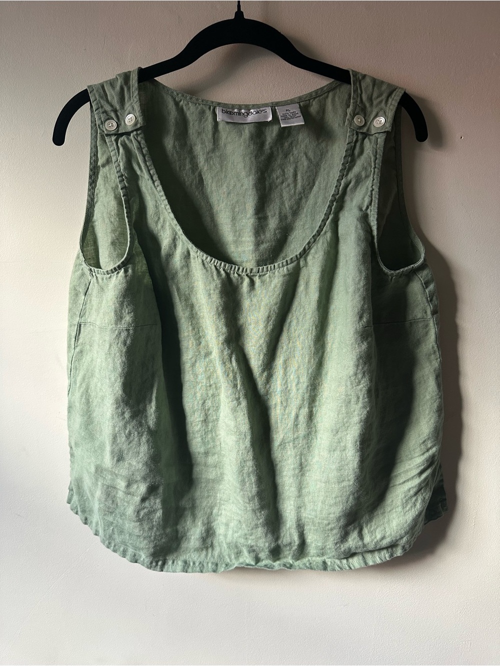 Bloomingdale’s Linen Tank Sage Green